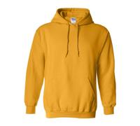 Gildan Felpa con cappuccio da uomo in misto pesante, Oro, Medium