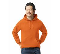 Gildan Felpa con cappuccio in pile unisex, stile G18500, confezione multipla, Arancione di sicurezza (confezione da 1), XX-Large