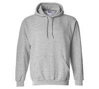 Gildan, felpa con cappuccio, in tessuto misto pesante, 50/50, 219 g, (modello 18500) Sport Grey Medium
