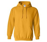 Gildan Felpa con Cappuccio Pesante, Oro, XL Uomo