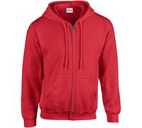 Gildan - Felpa con Cappuccio - Unisex Adulto (XXXL) (Rosso)