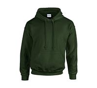 Gildan - Felpa con Cappuccio - Uomo (S) (Verde Foresta)