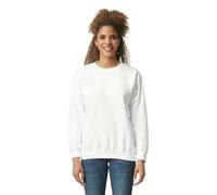 Gildan Felpa Girocollo In Pile, Modello G18000, Felpa Uomo, Bianco, XL