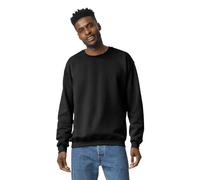 Gildan Felpa Girocollo In Pile, Modello G18000, Felpa Uomo, Nero, S
