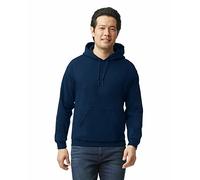 Gildan Felpa In Pile Con Cappuccio, Modello G18500, Felpa con Cappuccio Uomo, Blu (Navy), L
