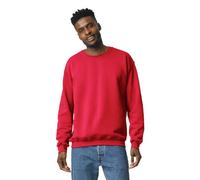 Gildan Fleece Crewneck Sweatshirt, Style G18000, Multipack Maglia di Tuta, Rosso, XXL Uomo