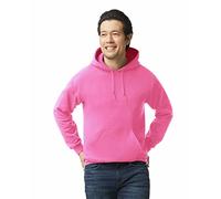 Gildan Fleece Hoodie Sweatshirt, Style G18500, Multipack Felpa con Cappuccio, Rosa di Sicurezza (Confezione da 1), XX-Large Unisex-Adulto