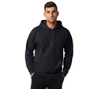 Gildan G185 - Felpa pesante con cappuccio, da adulto, in materiale misto - Nero - L