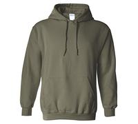 Gildan G185 - Felpa pesante con cappuccio, da adulto, in materiale misto - Verde - L