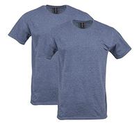 Gildan G64000 - T-Shirt da Uomo in Cotone Softstyle, Confezione da 2 - Blu - 3XL