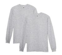 Gildan Heavy Cotton Long Sleeve T-Shirt, Style G5400, 2-Pack Camicia, Grigio Chiaro, S (Pacco da 2) Uomo