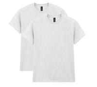 Gildan Heavy Cotton T-Shirt, Style G5000, Multipack Camicia, Grigio Cenere (Confezione da 2), XL (Pacco da 2) Unisex-Adulto