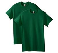 Gildan Heavy Cotton T-Shirt, Style G5000, Multipack Camicia, Verde Foresta (Confezione da 2), M (Pacco da 2) Uomo