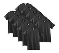 Gildan T-Shirt aus Schwerer Baumwolle Mehrfarbig,Stil G5000, Nero, 5XL Uomo