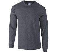 Gildan - Maglia Manica Lunga 100% Cotone - Uomo (M) (Erica scura)