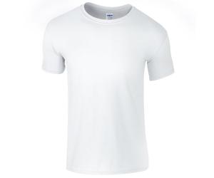 Gildan - Maglietta 100% Cotone Soft-Style - Uomo (L) (Bianco)