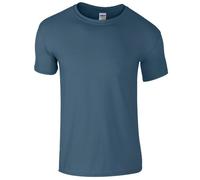 Gildan - Maglietta 100% Cotone Soft-Style - Uomo (XL) (Blu indigo)