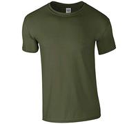 Gildan - Maglietta a Manica Corta Soft-Style - Uomo (4XL) (Verde Militare)
