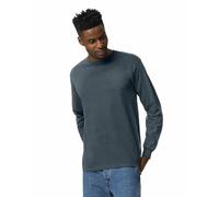 Gildan - Maglietta a Maniche Lunghe da Uomo, in Cotone, Confezione da 2 Pezzi - Grigio - XX-Large
