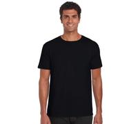 GILDAN - Maglietta, Colletto Tondo, Manica Corta, Uomo, Nero (Schwarz (Black)), L