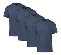 Gildan Maglietta a maniche corte Softstyle CVC G67000 Uomo – Navy Mist M, Confezione da 4