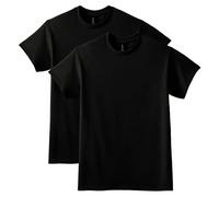Gildan Maglietta da Uomo DryBlend Style G8000, T-Shirt, Nero (Confezione da 2), L (Pacco da 2)