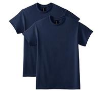 Gildan Maglietta Unisex per Adulti, in Tessuto DryBlend, Stile G8000, Confezione Multipla, Navy (Confezione da 2), S