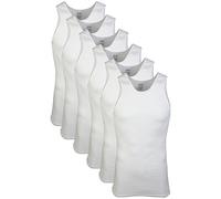 Gildan Men's A-Shirts 6 Pack, White, X-Large