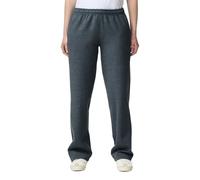 Gildan Men's Fleece Open Bottom Pocketed Pant, Dark Heather, Large