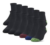Gildan Men's Polyester Half Cushion Ankle Socks, 12-Pack, Assorted, Shoe Size: 6-12