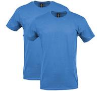 Gildan Men's Softstyle Cotton T-Shirt, Style G64000, 2-Pack, Sapphire, Large