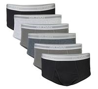 Gildan Mutande da Uomo, Confezione Multipla (Confezione da 6), Grigio/Nero (Confezione da 6), XXL