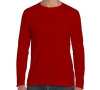 Gildan Softstyle Cotton Maglietta A Maniche Lunghe Collo A Giro S-3XL