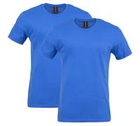GILDAN Softstyle Cotton T-Shirt, Style G64000, Multipack Camicia, Royal, S (Pacco da 2) Uomo