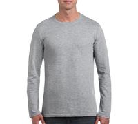 Gildan Softstyle Manica Lunga Cotone Maglietta S-3XL