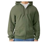 Gildan Softstyle Peso Medio Manica Lunga Felpa Cappuccio Zip con S-4XL