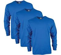 Gildan T-shirt a maniche lunghe in cotone Ultra Cotton, modello G2400, Uomo, Blu (Royal), M