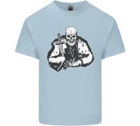 Gildan T-Shirt Bambini Unisex Thor Valhalla Viking Teschio & Spada Manica Corta