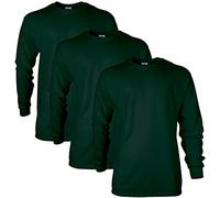 Gildan T-Shirt a Maniche Lunghe Ultra in Cotone, Stile G2400, Multipla, Verde Foresta (Confezione da 3), XL (Pacco da 3) Uomo