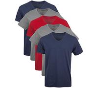 Gildan T-Shirt da Uomo con Scollo a V, Confezione Multipla, Stile G1103, XL