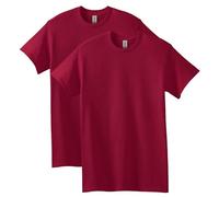 Gildan T-shirt da uomo in cotone pesante, per adulti, confezione da 2, Rosso cardinale (confezione da 2), XL