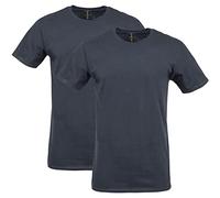 Gildan T-Shirt da Uomo Softstyle in Cotone, Stile G64000, Camicia, Nero (Confezione da 2), S (Pacco da 2)