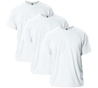 Gildan T-shirt In Cotone Ultra Cotton, Modello G2000, T-shirt Uomo, Bianco, XL (Pacco da 3)