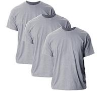 Gildan T-shirt In Cotone Ultra Cotton, Modello G2000, T-shirt Uomo, Grigio (Sport Grey), L (Pacco da 3)