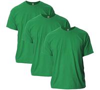 Gildan T-shirt In Cotone Ultra Cotton, Modello G2000, T-shirt Uomo, Verde (Antique Irish Green), S (Pacco da 3)