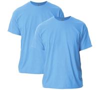 Gildan Ultra Cotton T-Shirt, Style G2000, Multipack, Carolina Blue (Confezione da 2), L (Pacco da 2) Uomo