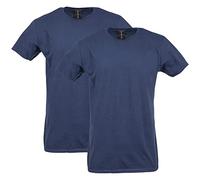 Gildan T-Shirt Unisex per Adulti, in Cotone, Stile G64000, Confezione Multipla, Navy (Confezione da 2), XX-Large
