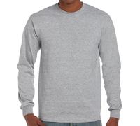 Gildan Ultra Cotton Maniche Lunghe Maglietta Unisex Collo A Giro S - 5XL
