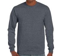 Gildan Ultra Cotton T-Shirt Manica Lunga Crew Neck Jersey Cotone S-5XL