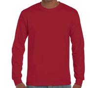 Gildan Ultra Cotton T-Shirt Manica Lunga Crew Neck Jersey Cotone S-5XL